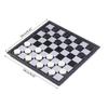 Portable Magnetic Travel Chess Set Folding Checkers Board Game Travel Magnetic Chess & Checkers Board Game Gifts