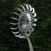 Patio Garden Lawn Outdoor Decoration Unique Wind Collectors Magical Kinetic Metal Windmill Spinner Solar Wind Powered Catchers