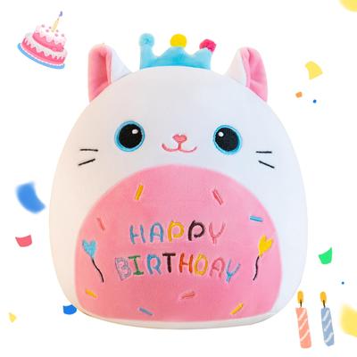 Cute Plush Cat Birthday for Birthday Boys and Birthday White Cat Body Pillow Cushion, Gift, White, Kids, Celebration, Girls, Decoration, (WHITE CAT,