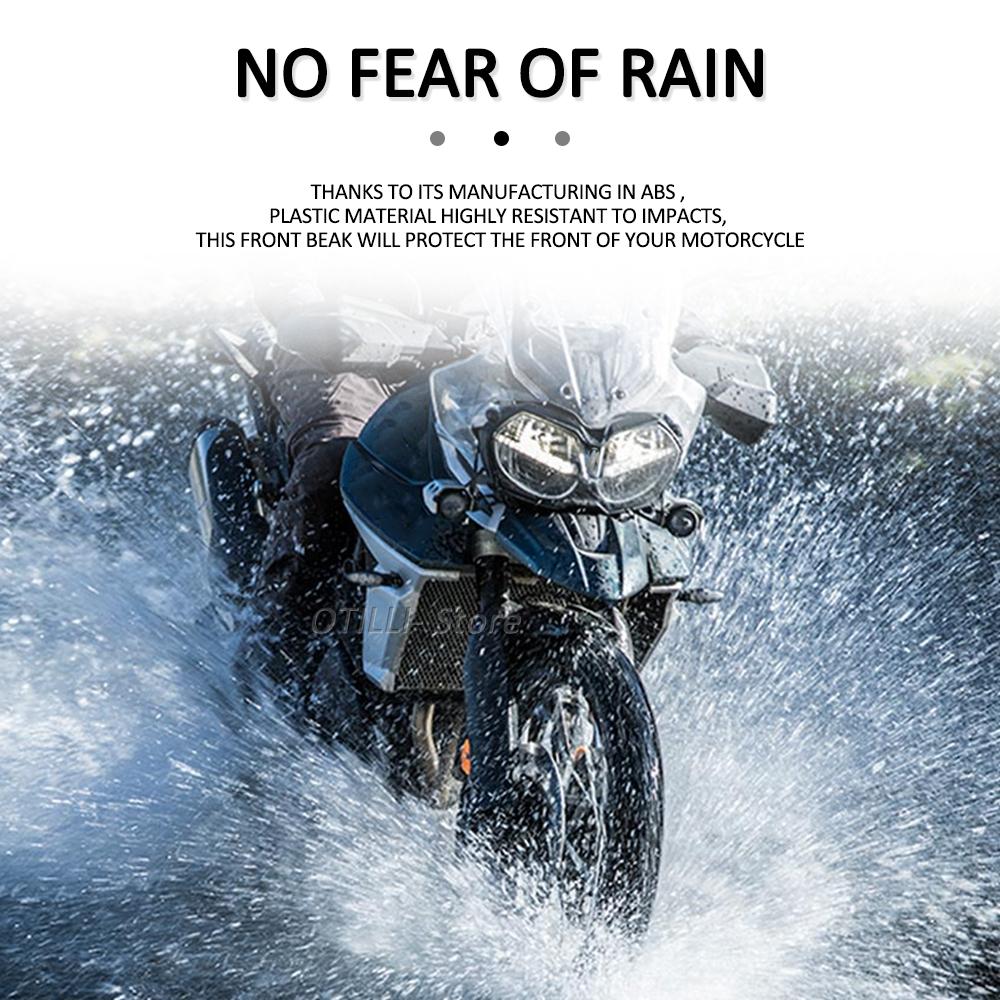 Motorcycle Accessories Front Fender Mudguard Beak Cowl Guard Extension Wheel Cover Fairing For TIGER Tiger 800 XC XRT