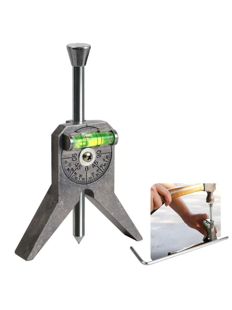 Safety Pipe Marker Centering Tool,Use To Measure Pipes 0.5" and Up, Standard 4" Y-Type Head Adjustable Set Level