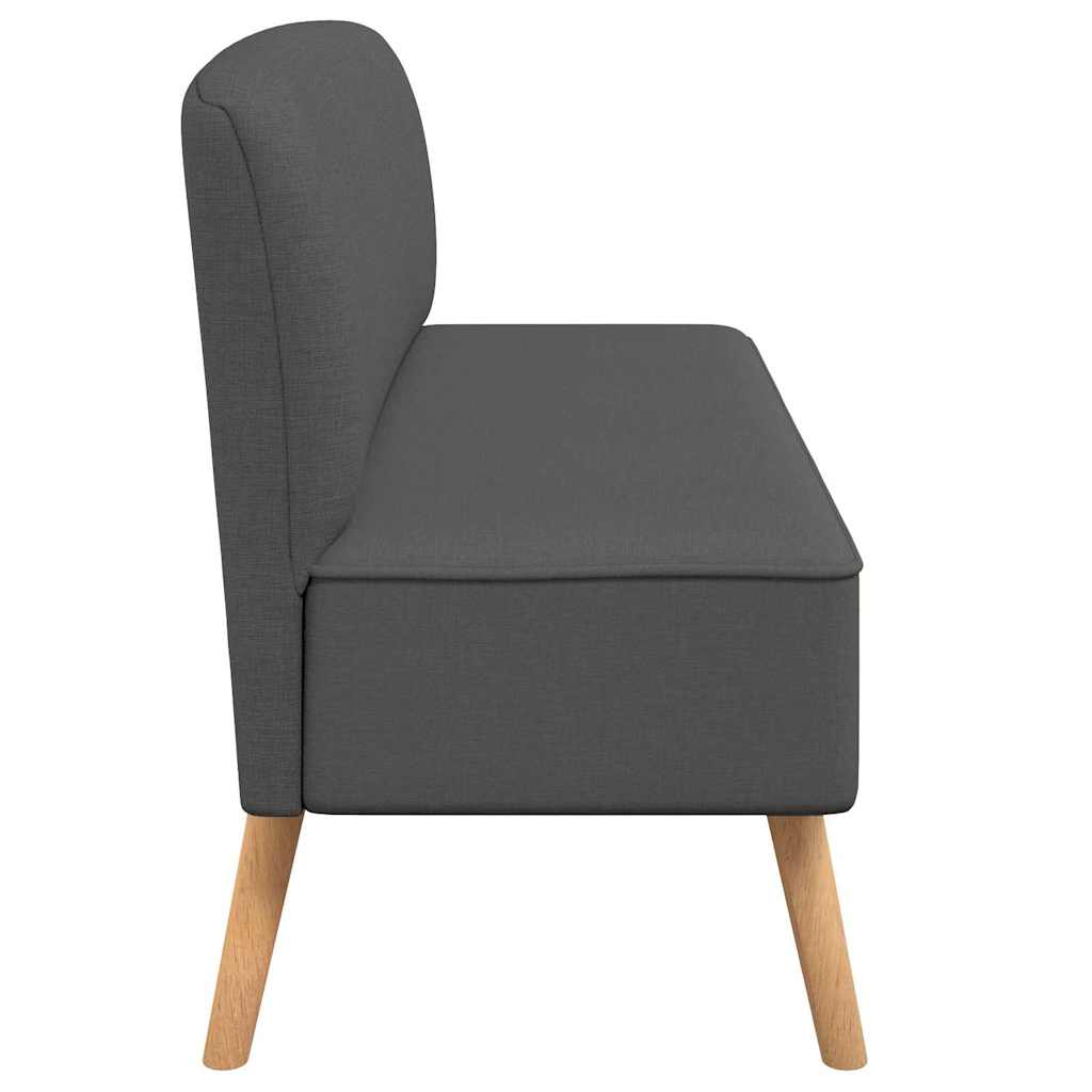 Fabric Sofa 117 X 55.5 X 77 Cm Dark Grey