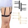 1 paio, uomo, donna, giarrettiera elastica per camicia, supporti per uniforme, morsetto di bloccaggio antiscivolo, cintura per camicia