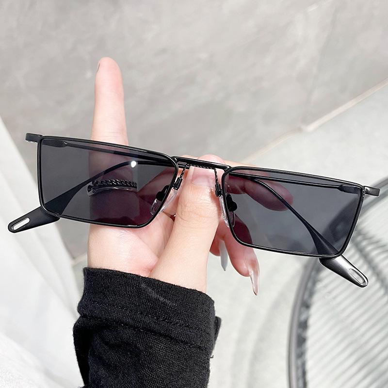 Unisex Retro Street-Style Small Frame Anti-UV Sunglasses, Compatible with Myopia Glasses