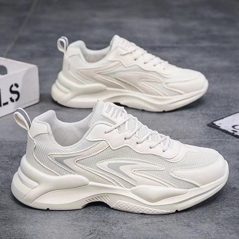 Summer Mesh Men's Shoes Students Comfortable Breathable Platform Shoes 2024 Trend Tennis Shoes Men's Sneakers Zapatillas Deporte