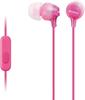 Sony Earphones with Smartphone Mic and Control Pink