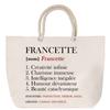Beach Bag - PLANETEE - Francette - Rope Handle - Large Size - Customizable