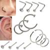 14 buc/set Oțel Inoxidabil Segment Articulat Inel de Nas Os Stud Hoop Body Piercing
