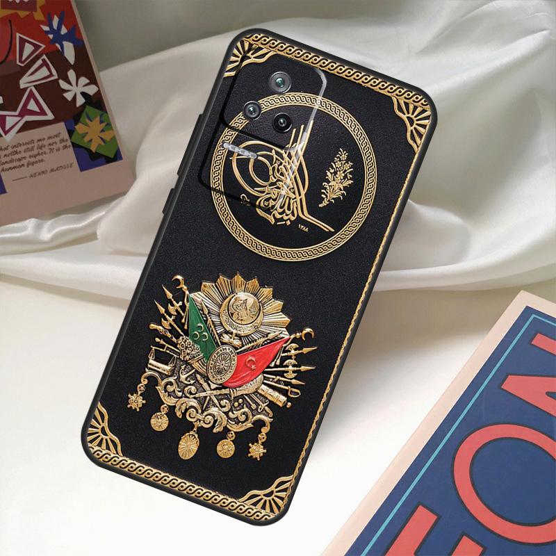Wappen des Osmanischen Reiches Hülle für POCO X6 Pro M6 X5 X3 M5s F3 F5 Xiaomi 14 Ultra 13 12 Lite 11T 12T 13T Pro Coque