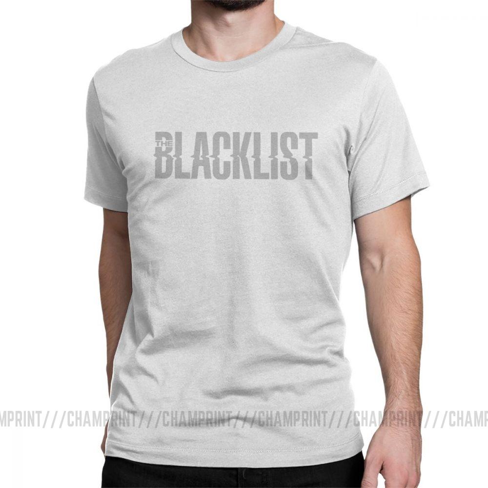 Men Good Tv Series The Blacklist T Shirt Reddington Raymond Red Hat Fandom Crime Cotton Short Sleeve Tees 4XL 5XL 6XL T-Shirts