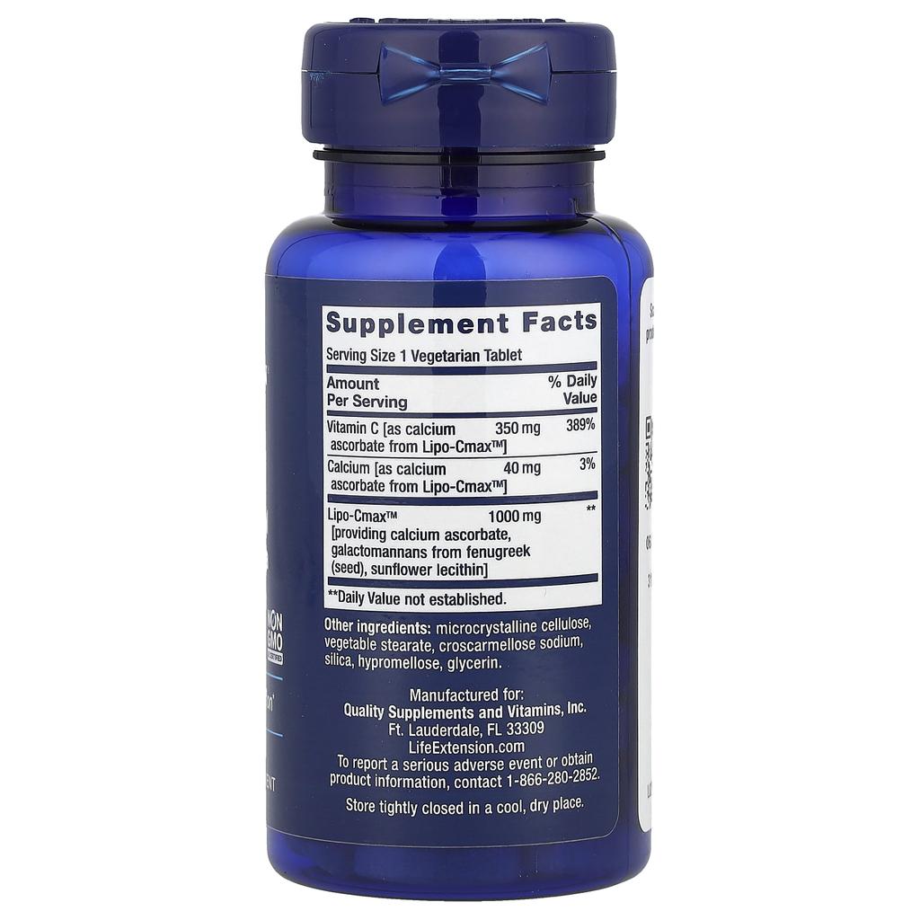Life Extension Vitamin C, 60 Veggie Tablets