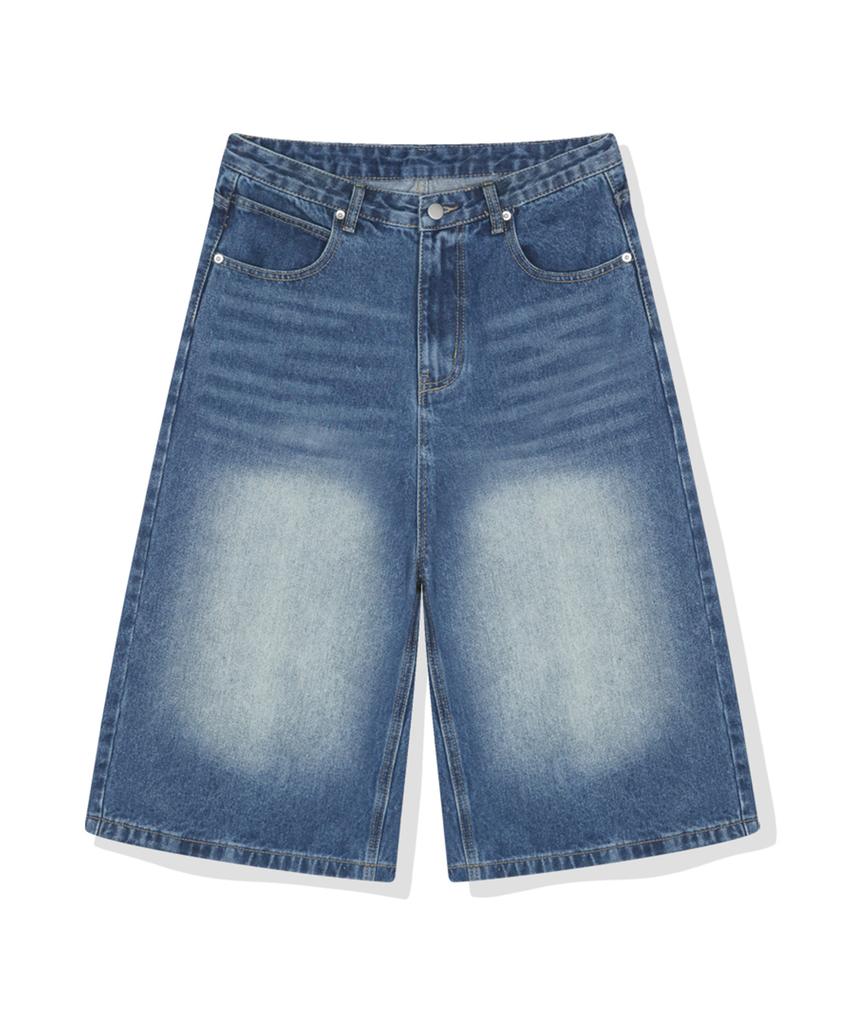 Geulapig Rodin Washed 3/4 Bermuda Denim Shorts 3 Colors [Grsd_8001]