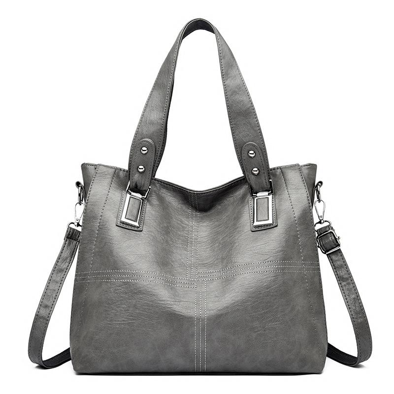 Shoulder Bag Women's Large Capacity Tote Bag Soft Leather Mother Bag Crossbody Handbag Underarm Bag CLE