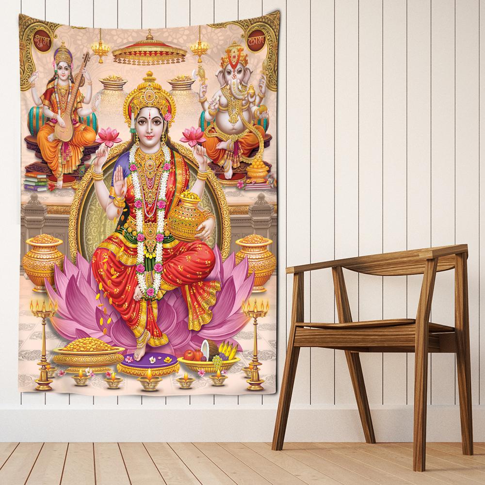 Colorful Elephant Tapestry Wall Hanging Printing Bohemian Psychedelic Religion Living Room Home Decor
