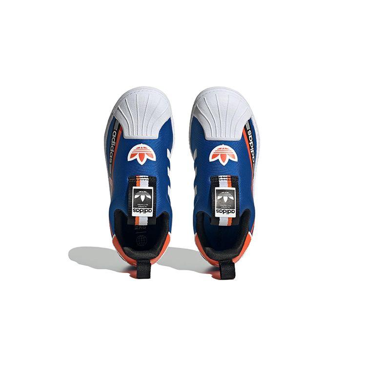 adidas Originals Superstar 360 Shoes Mesh Low Top Skate Shoes Kids Shoes Blue Orange White HQ4074