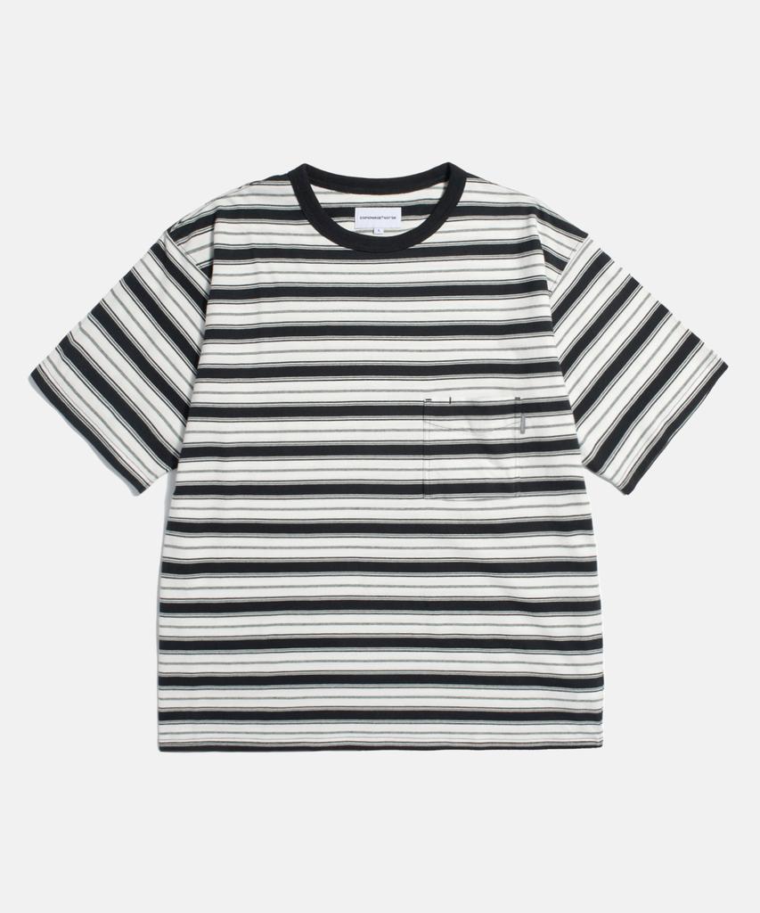 ESPIONAGE Multi Border Pocket Tee Black