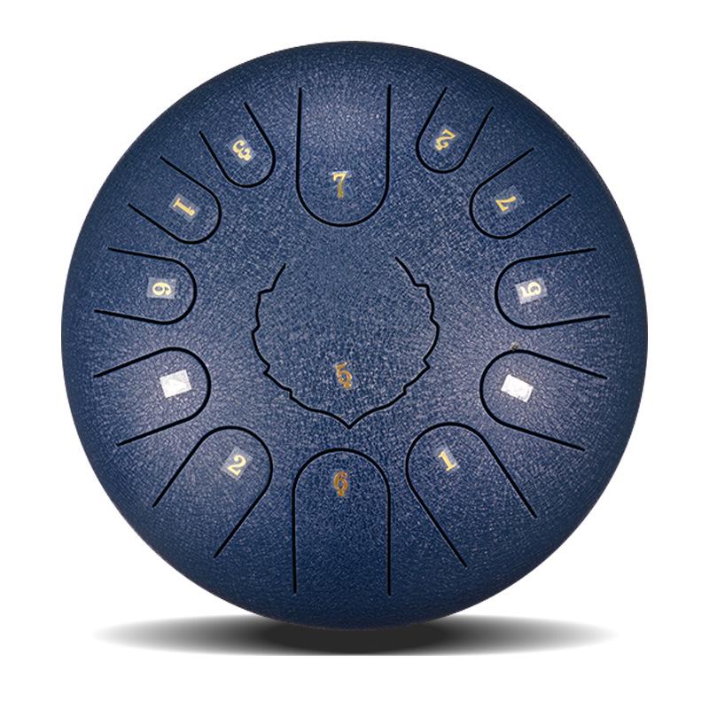 Ethereal Steel Tongue Drum - 6/8/10/12/13/14 Inch Handpan Percussion Instrument.