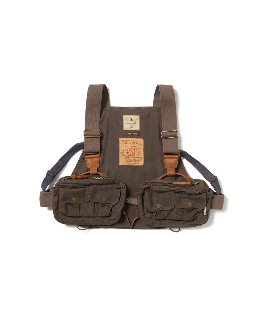 Fishing Pocket Vest Outerwear Vest DARK BROWN One [Snow Peak] SPTL-JK-26SU905 Mid-layer Men's Women's
