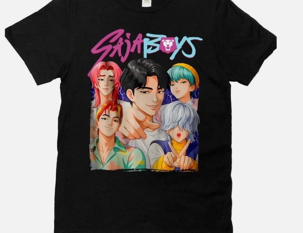 Retro Saja Boys KPOP Movie Bootleg Graphic Tee Short Sleeve Unisex Shirt S-5XL Unisex T-Shirt