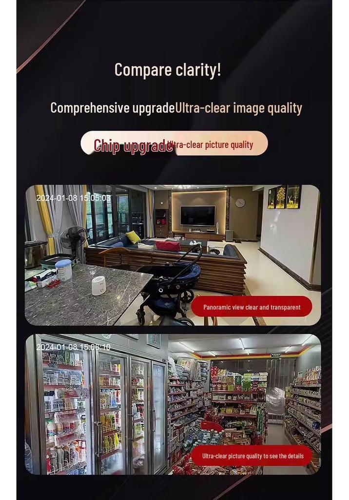 360° Wireless Indoor Camera with Voice Control for HD Home Monitoring