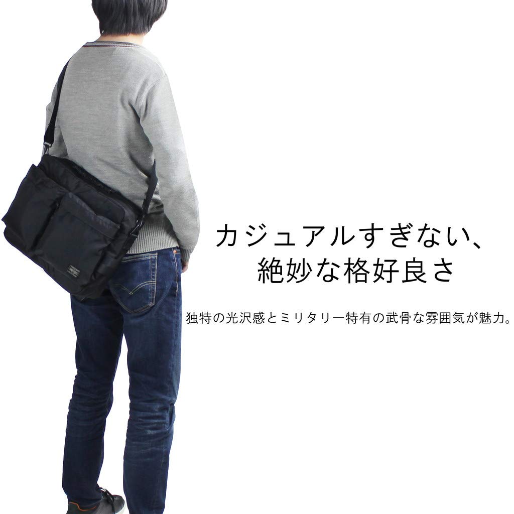 Porter Force Horizontal Shoulder Bag (Navy)
