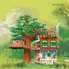 Gjør-det-selv-miniatyr diamant små partikler montert byggeklosser Forest Tree House Tema Puslespill Modell Leker