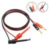 1 Pereche Mufă Banană 4Mm La Clip Cârlig Electric Cablu de Test Placat cu Aur 1M Pentru Fire Conector de Test Multimetru Roșu Negru