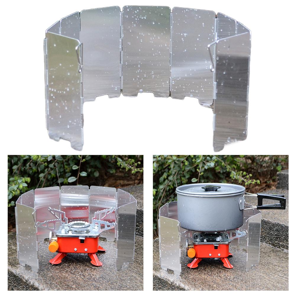 Lightweight Camping Cooking Stove Windscreen Carry Bag Folding Windshield