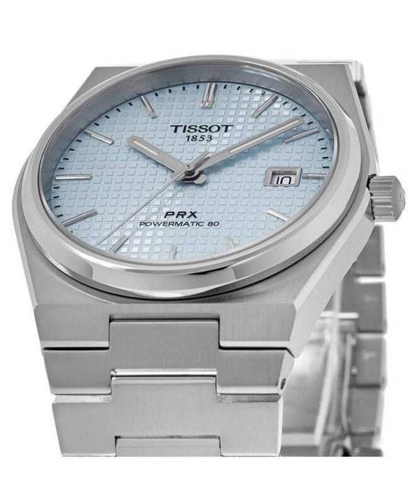 Tissot PRX T-Classic Powermatic 80 Ice Blue Dial Automatic T137.407.11.351.00 100M Men's Watch