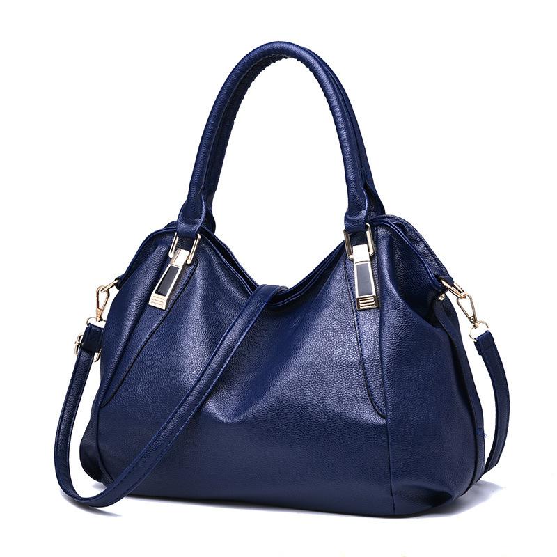 Fashion Soft Leather Handbag Large Capacity Women's Bag Shoulder Messenger Bag