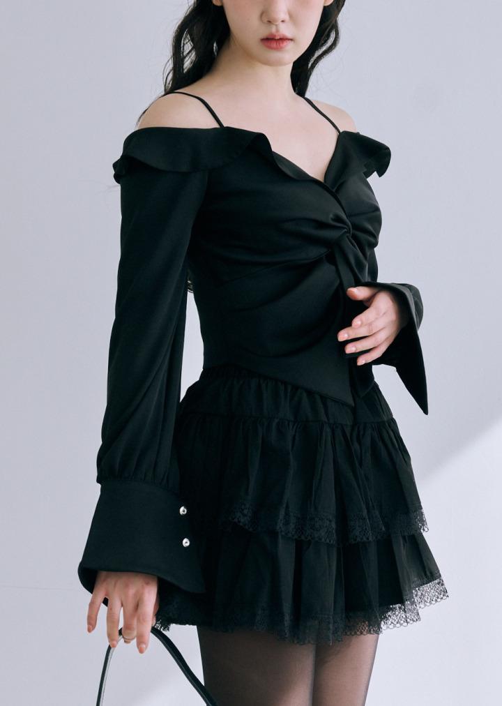 Bisou Olivia Lace Skirt (Black)