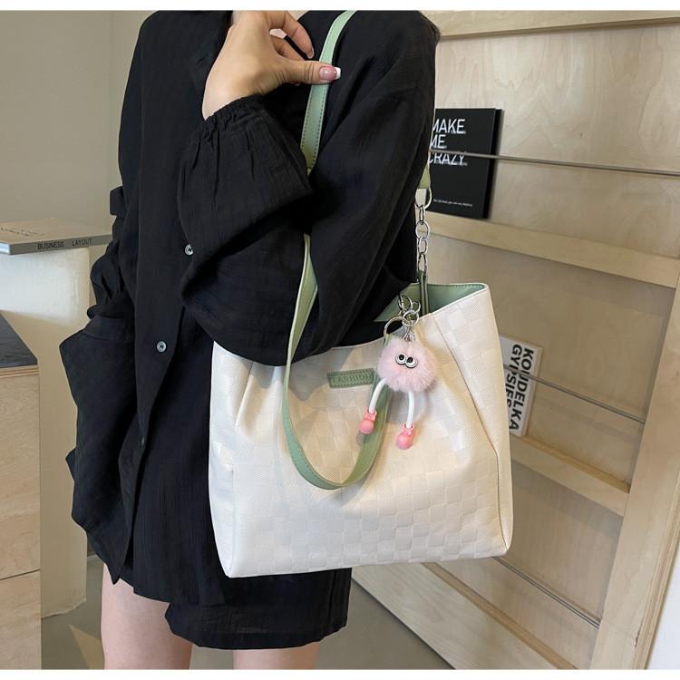 Fashionable 2024 Summer Single Shoulder Tote Bag Vintage Simple Style For Women