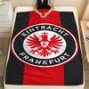 1PC Eintracht Frankfurt Print Flannel Blanket, High Quality Comfortable for All Seasons, Home Decor, Warmth and Comfort, Perfect for Christmas Gifts