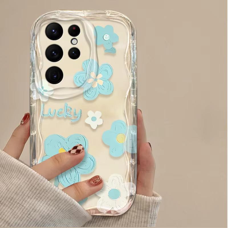 Olieverf Bloemen Golf Telefoonhoesje Voor Samsung Galaxy S23 S24 S25 S26 Ultra S22 S21 S20 Plus FE A15 A16 A34 A35 A54 A55 Cover