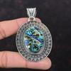 Abalone Schelp Hanger Handgemaakte Hanger 925 Sterling Zilver Hanger Vintage Hanger Abalone Schelp Sieraden Echte Edelsteen Hanger Voor Cadeau