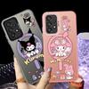 Cartoon Cute Kuromi Phone Cover Case for Samsung Galaxy A23 A71 A54 A14 A56 A13 A32 A36 A72 A25 A73 A17 A52 A12 A16 A34