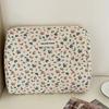Floral Sweet Women's Storage Bags Retro Corduroy Ladies Cosmetic Bag Travel Portable Female Makeup Case Clutch Purse Handbags