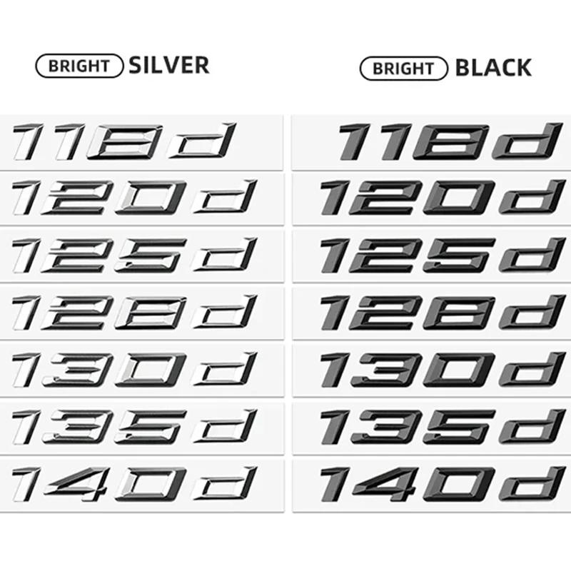 Car ABS Trunk Letter Logo Badge Emblem Decal Sticker For BMW 1 Series 116d 118d 120d 125d 130d 135d 140d E81 E82 E87 E88 F20 F21 Ys2