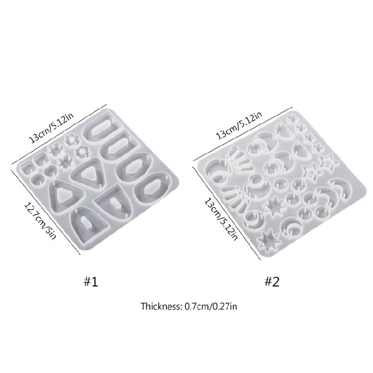 DIY Silicone Mold Crystal Earrings Pendant Silicone Mold Decorative Epoxy Mold
