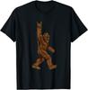 Rock On Bigfoot Sasquatch Ama il Rock and Roll Occhiali da Sole Maglietta Unisex