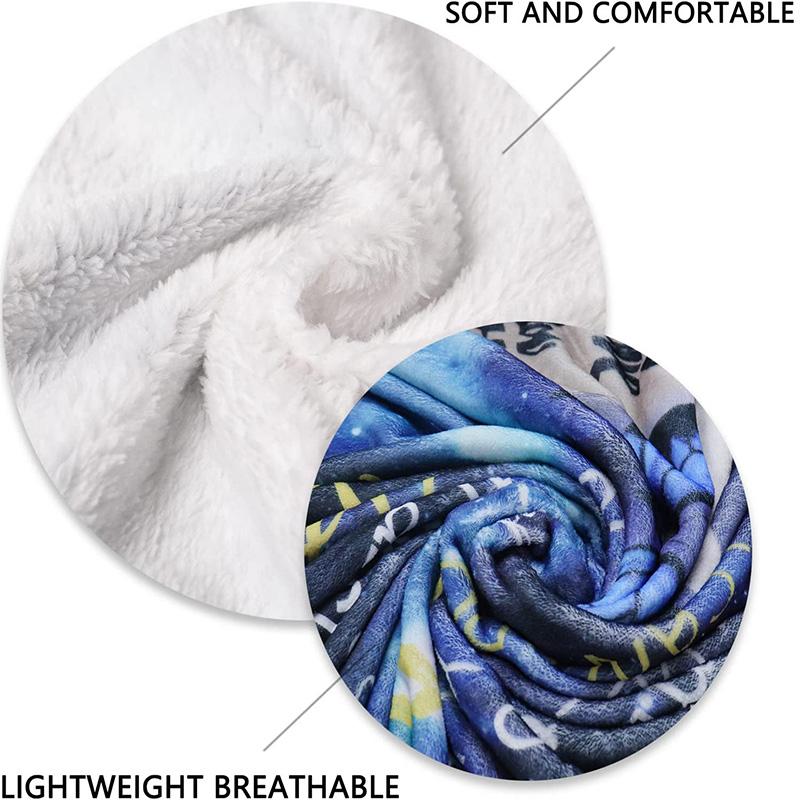 Adele Soft and Comfortable Flannel Suitable for Sofas Living Rooms Outdoor Camping Travel and Also Makes a Great Anniversary Gif