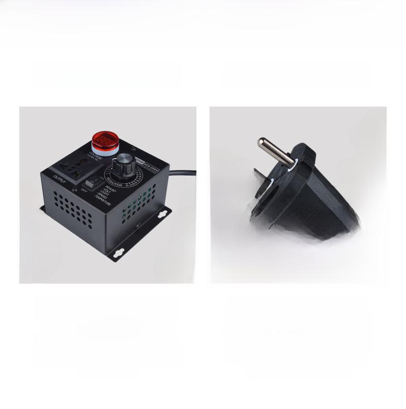 220V Stepless 4KW Ceiling Fan Speed & Temperature Control Switch with Dimming and Angle Grinder Reducer