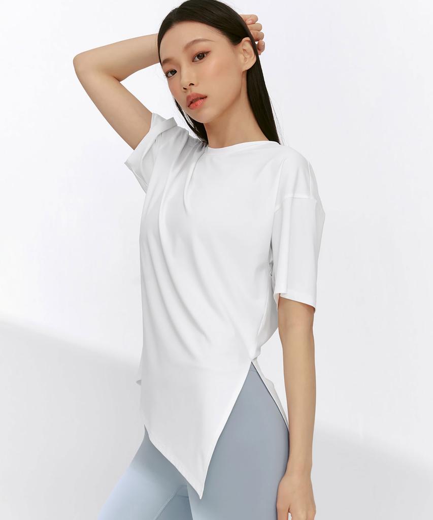 XEXYMIX Ice Feather Light 2.0 Asymmetrical Loose Fit Short Sleeve Xfk1Ts1003 (A Type)