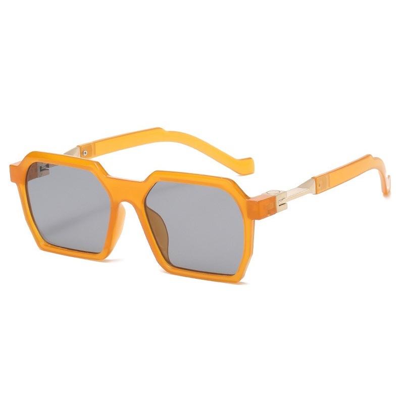 Men Square Shape Sunglasses for Women Classic Vintage Polygon Sun Eyeglasses Classic Geometry Rectangle Sun Eyeglasses Fashion Big Frame Eyeglasses