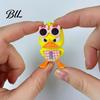 Creative Birthday Gifts 3D Printed Cute Duck Figurine with Glasses, Angry Pose Desk Decor, Unique Gift for Friends Office Bookcase Car Ornament, Funny