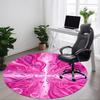 1pc Music Fusion Office Round Rug, Carpet for Office, Gaming, Lightweight Round Floor Mat Yy260205046
