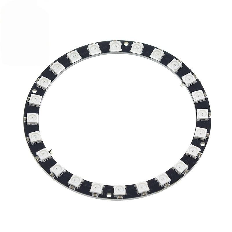 WS2812 RGB Light Ring Development Board 5050 Full Color Smart LED Module Wide Voltage for Automotive Decor Lighting DIY