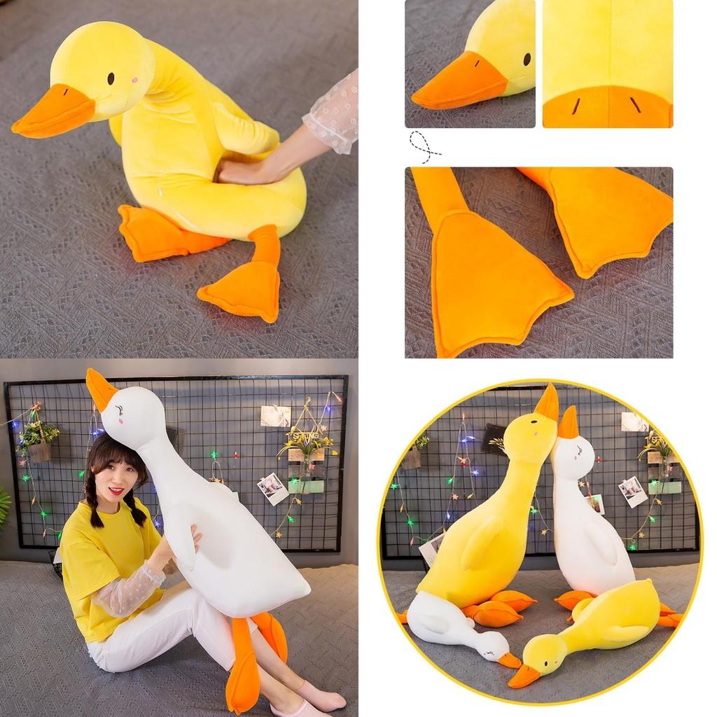 Premium Material Yellow/white Duck Goose Plush Stuffed Toy Softest Feel Guaranteed!