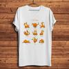Cat MeowPandaRabbitPug DogSlothUnicornElephantYoga Asana Funny TShirtShort Sleeve Casual TeeUnisex Streetwear TShirt