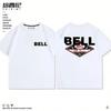 Bell Bell Helmet Logo Motorcycle Racing Clothing Custom Summer Short Sleeve Casual Loose T-Shirt Unisex's Cotton
